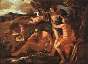 Nicolas Poussin Apollo and Daphne painting